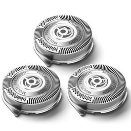 Philips Cabezales de Repuesto SH50/50, Pack de 3, Cromo